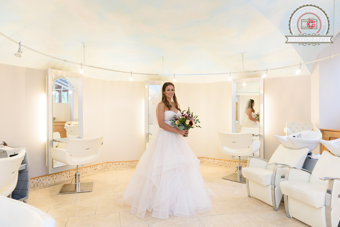 Dromoland Castle bridal getting ready in the spa at Dromoland
