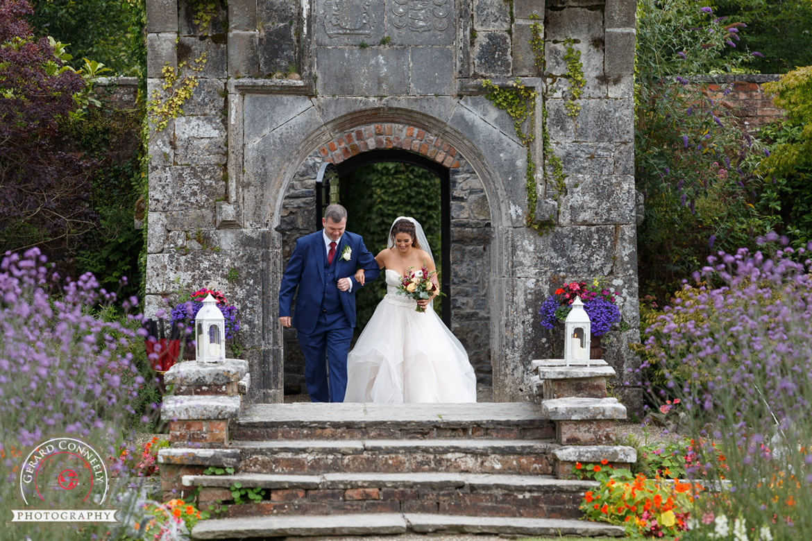 Dromoland Castle outdoor wedding ceremony