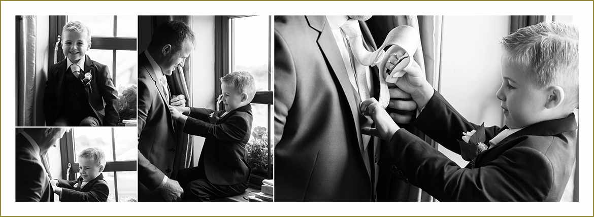 wedding album father and son